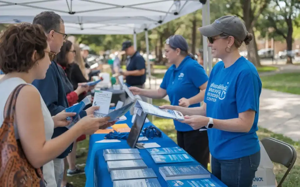 Community outreach event hosted by a behavioral awareness center