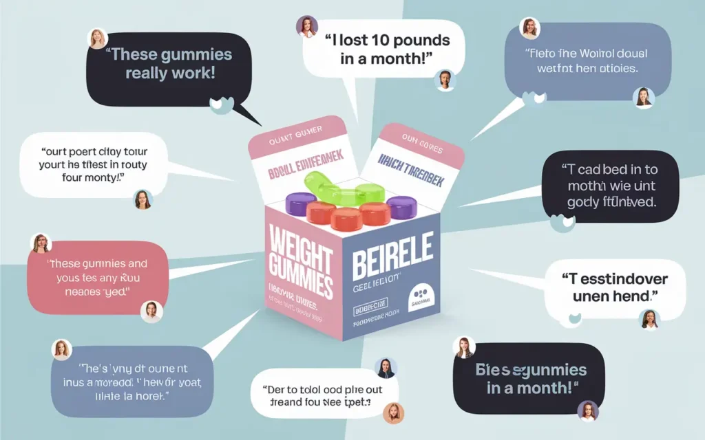 User testimonials for Best Weight Loss Gummies