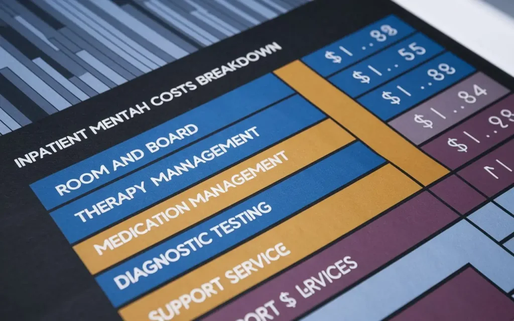 Detailed breakdown of inpatient mental health costs