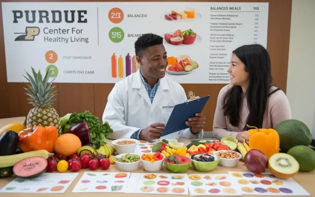 Nutritional services at Purdue's Center for Healthy Living with healthy meal planning