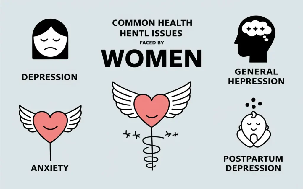 Common mental health issues in women