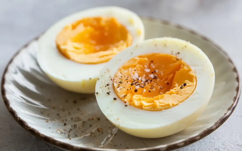 Hard-boiled eggs as a protein-rich snack