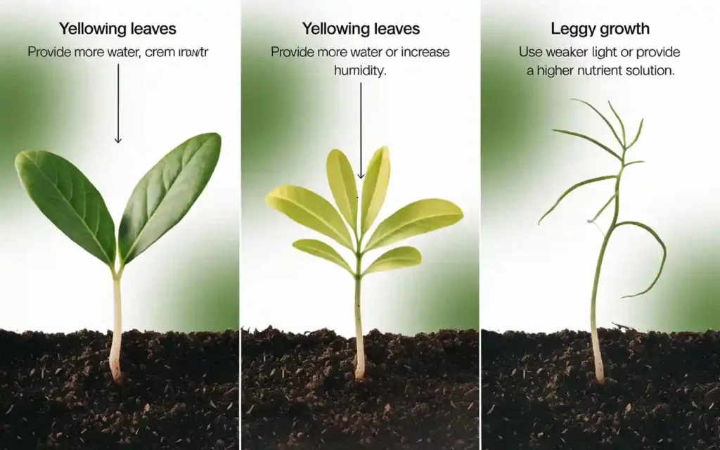 Troubleshooting common issues in healthy 1 week old seedlings