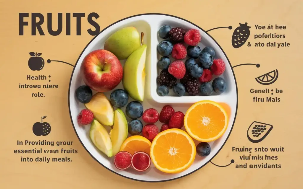 Fruits section of the Healthy Eating Plate Template