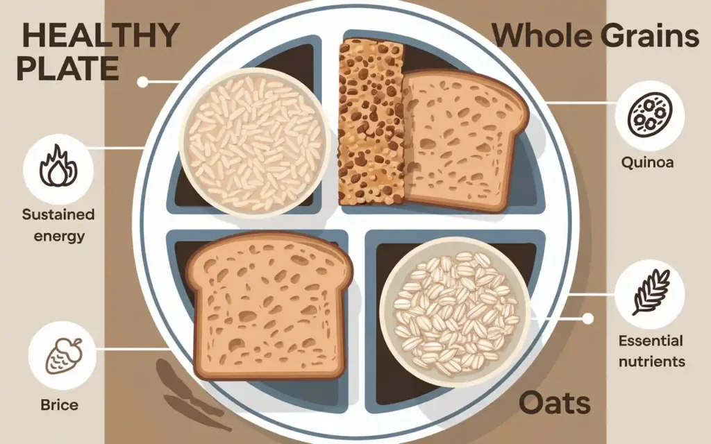 Whole Grains section of the Healthy Eating Plate Template