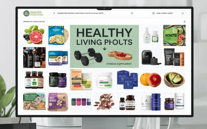 Healthy Living Catalog Online showcasing various wellness products