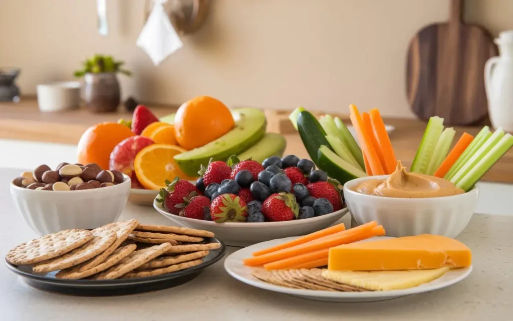 Healthy meals for seniors who live alone showcasing nutritious snacks