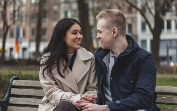 How often do healthy couples fight illustration showing couple communicating