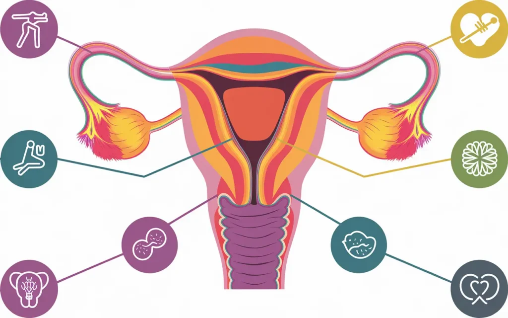 Illustration showing the importance of how to keep reproductive system healthy for overall wellness