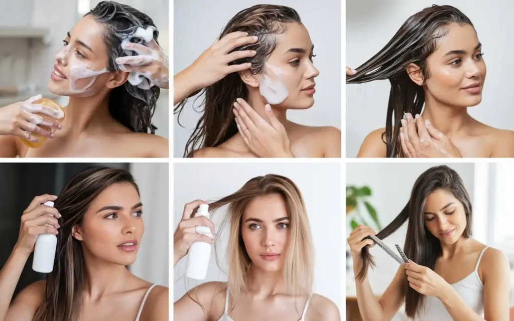 Daily hair care routines for maintaining healthy hair