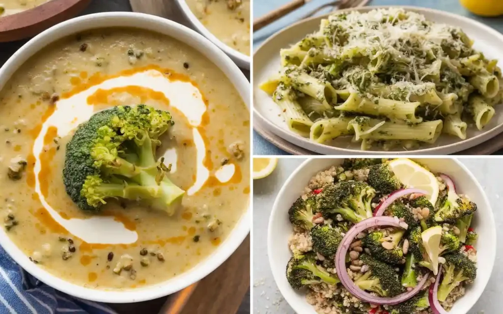 Creative broccoli recipes demonstrating how to make broccoli taste good but healthy
