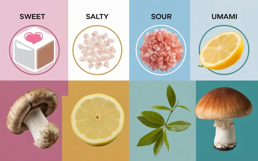 How to make healthy food taste good by balancing sweet, salty, sour, and umami flavors
