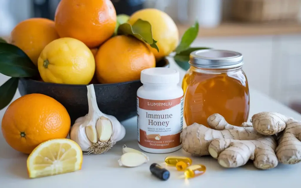 Supplements and healthy foods for boosting the immune system in winter