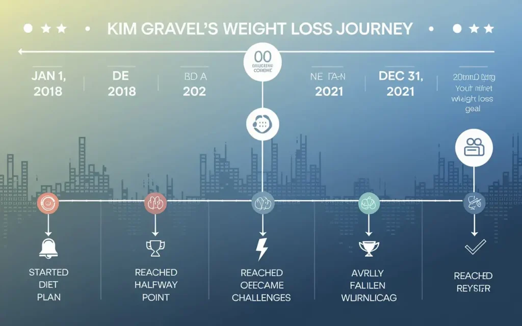 Kim Gravel Weight Loss Transformation Timeline with Milestones