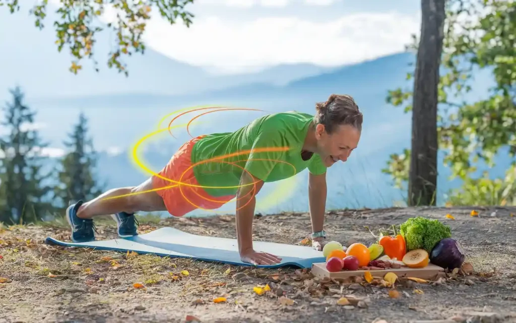 Person exercising and maintaining a healthy lifestyle to keep veins healthy
