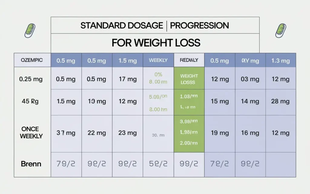 Maximum dose of Ozempic for weight loss dosage guidelines chart