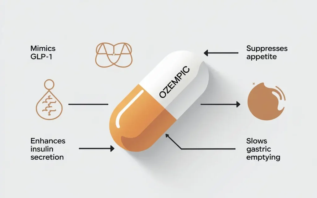 Maximum dose of Ozempic for weight loss mechanism diagram