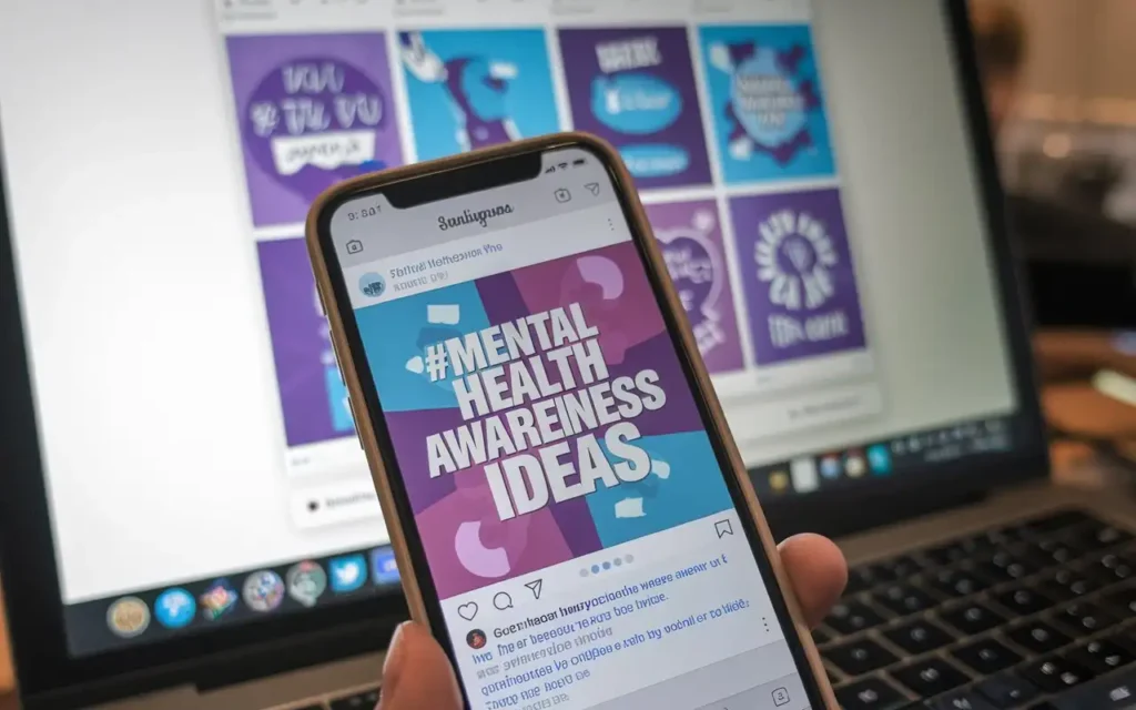 Social media campaign to promote mental health awareness