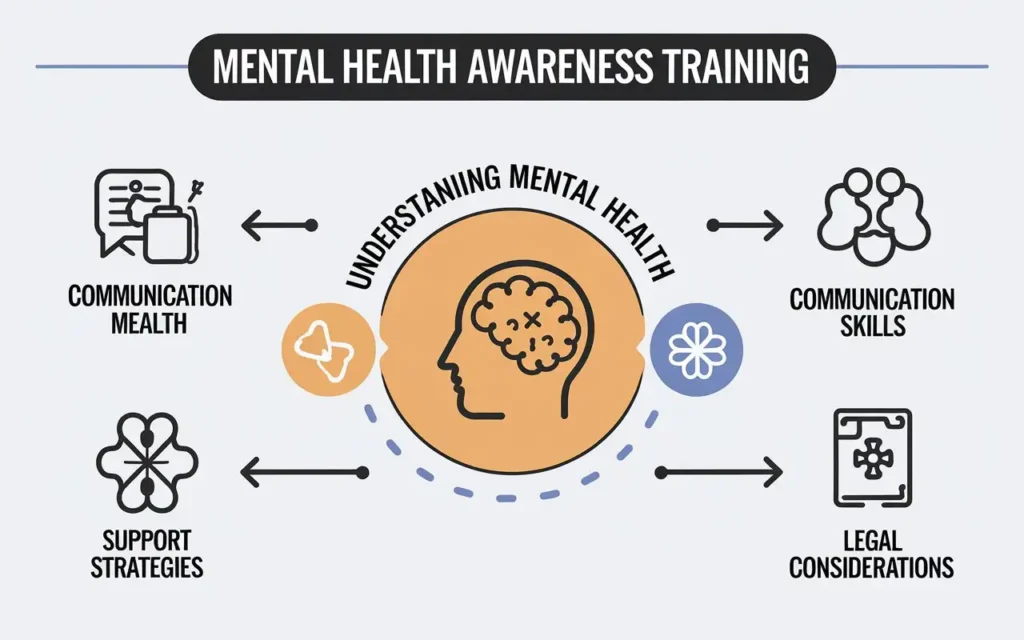 Key components of mental health awareness training for managers