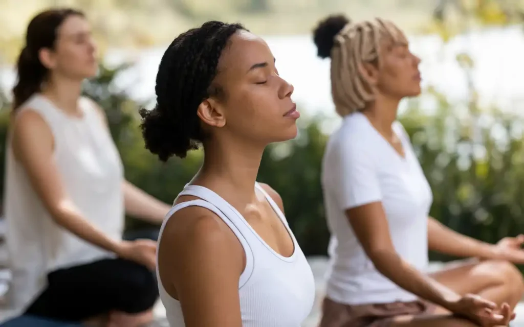 Mindfulness session during mental health awareness week activities