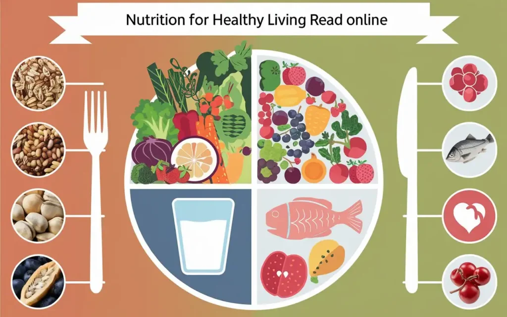 Nutrition for healthy living read online - balanced diet illustration with food groups