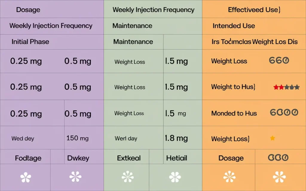 Comparing different Ozempic dosage for weight loss