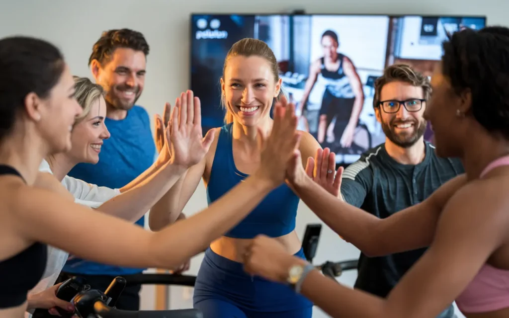 Peloton weight loss community support and motivation.
