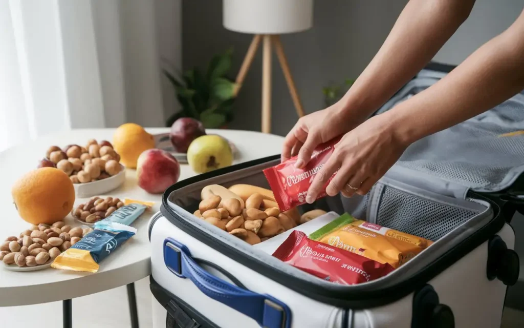 Packing healthy snacks for business travel