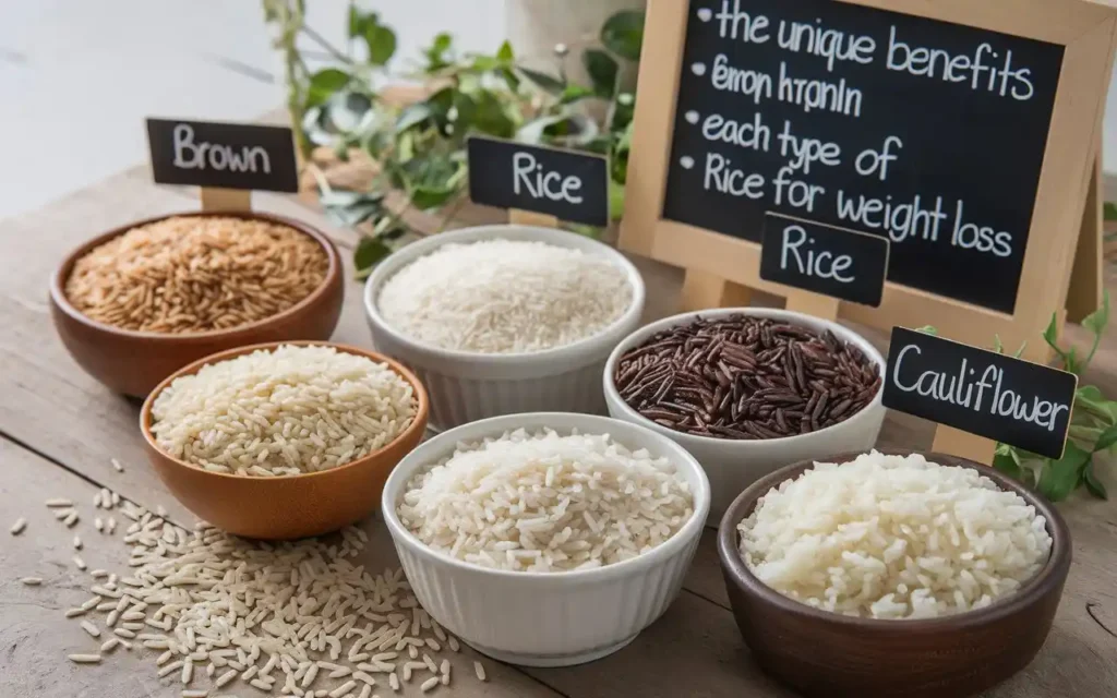 Variety of rice types for weight loss hacks