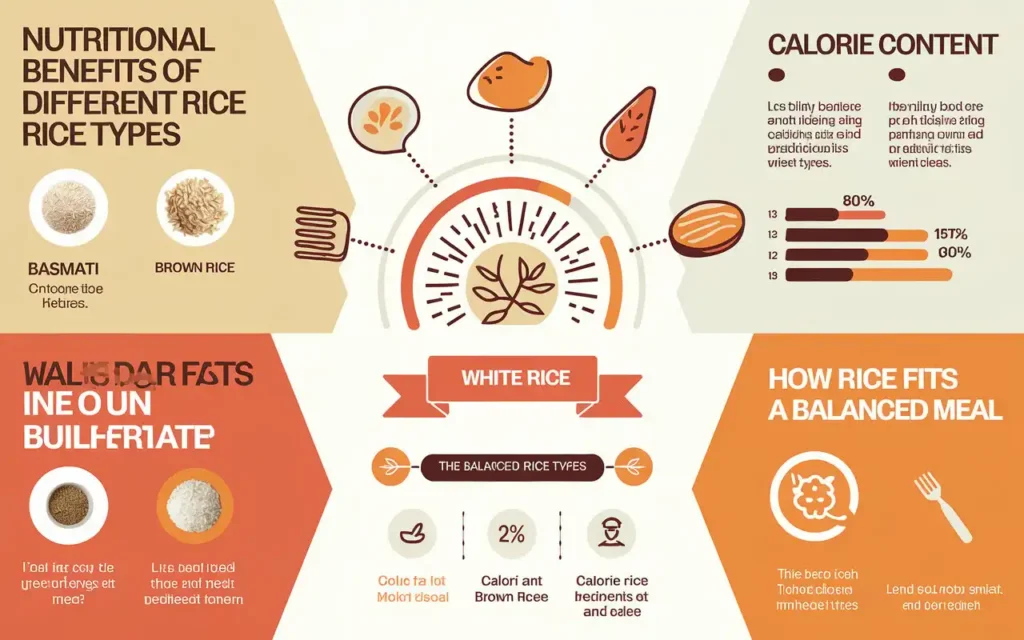 Infographic explaining the role of rice in weight loss