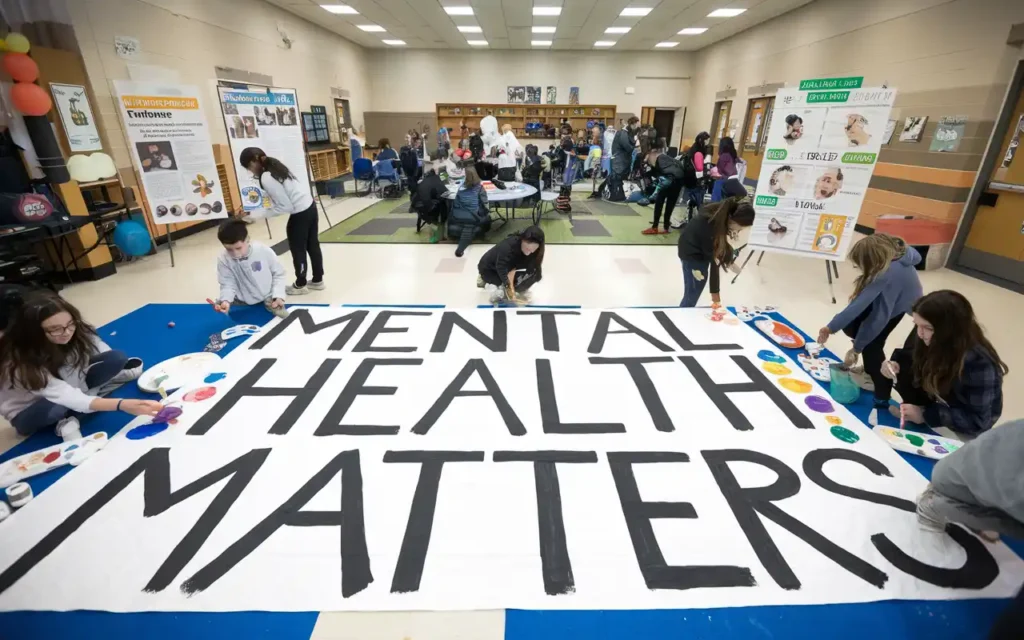 School-wide mental health awareness event