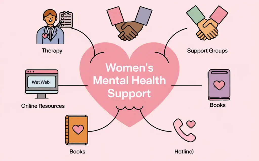 Support and resources for women's mental health