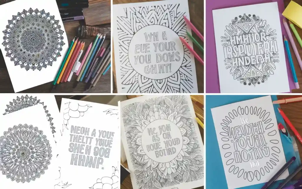 Types of Mental Health Awareness Coloring Pages