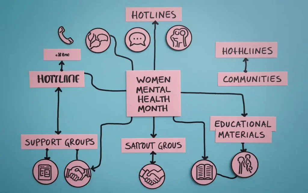 Women Mental Health Month Resources - Accessing Help and Support