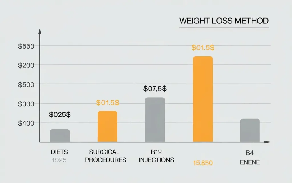 Cost comparison of B12 injections for weight loss