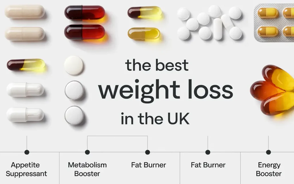 Different types of best weight loss pills UK available