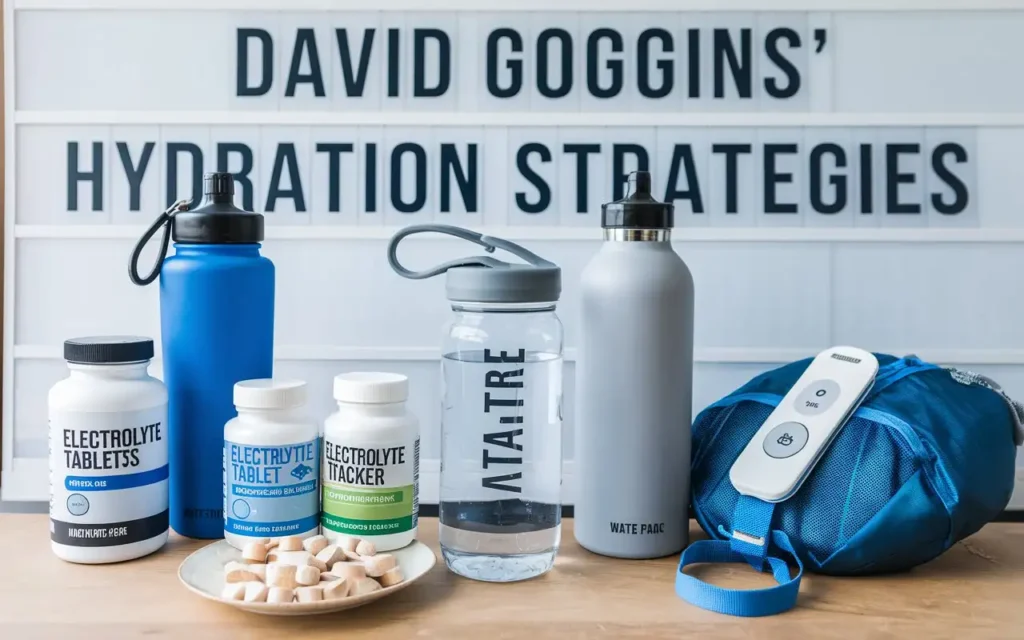 David Goggins' Weight Loss diet hydration strategies with water bottles 