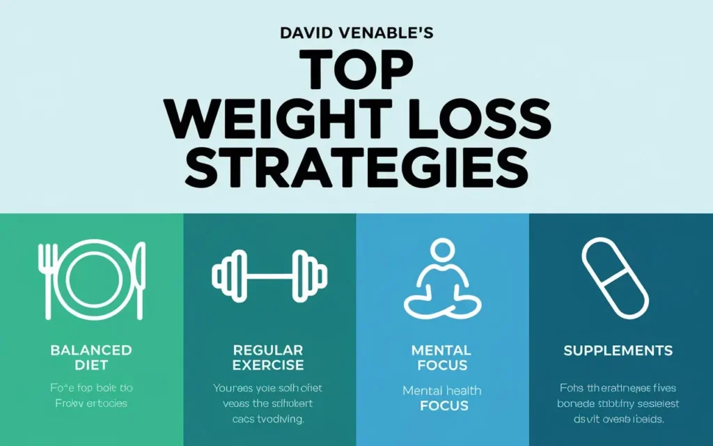 David Venable weight loss - Top strategies infographic