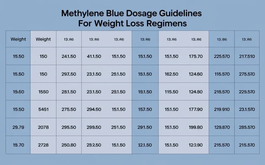 Methylene blue weight loss dosage guidelines