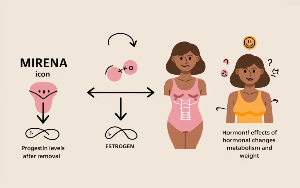 Mirena Removal Weight Loss: Hormonal Changes Illustration