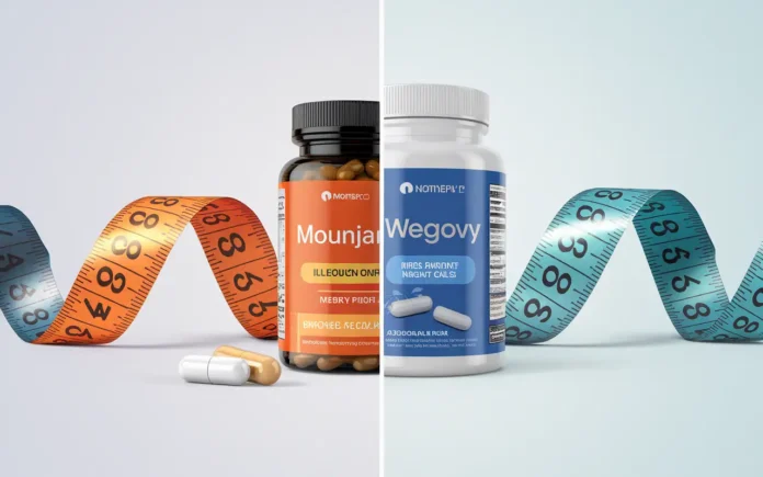 Mounjaro vs Wegovy for weight loss comparison chart