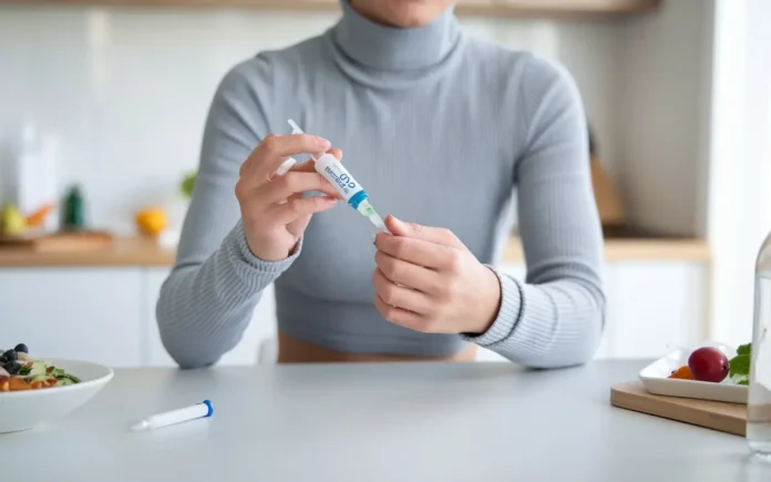 Person preparing an Ozempic injection for weight loss near me