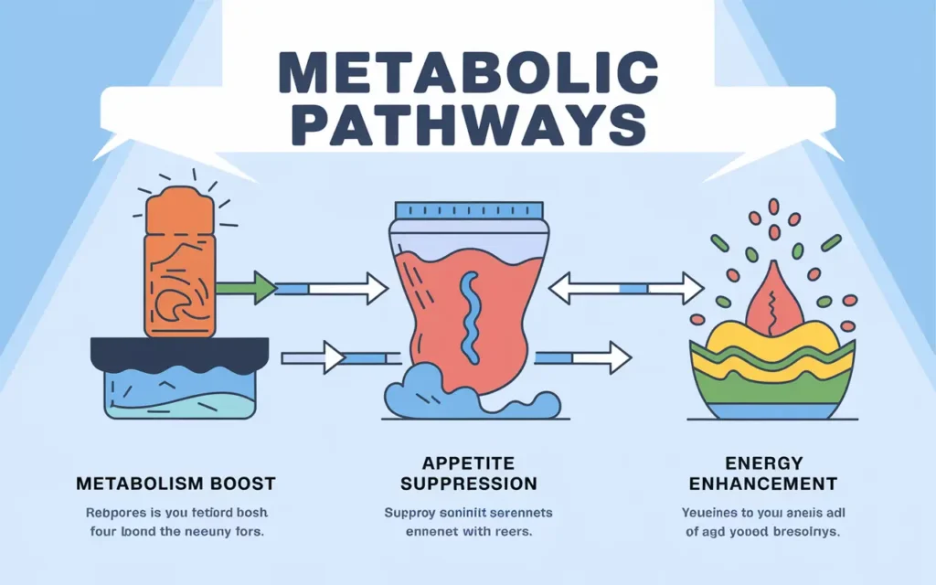 Illustration of how Plix Weight Loss supplements boost metabolism