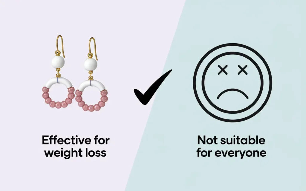 Pros and cons of using magnetic earrings for weight loss