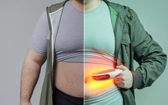 Red Light Therapy Before and After Weight Loss Featured Image showing transformation