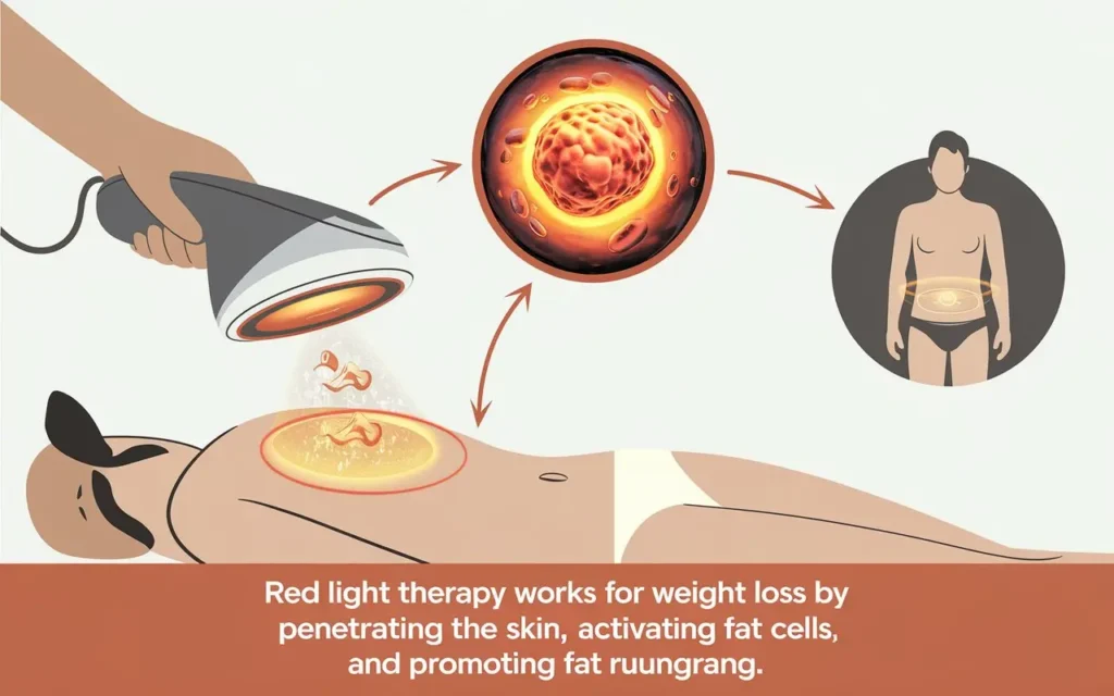 How red light therapy weight loss before and after works