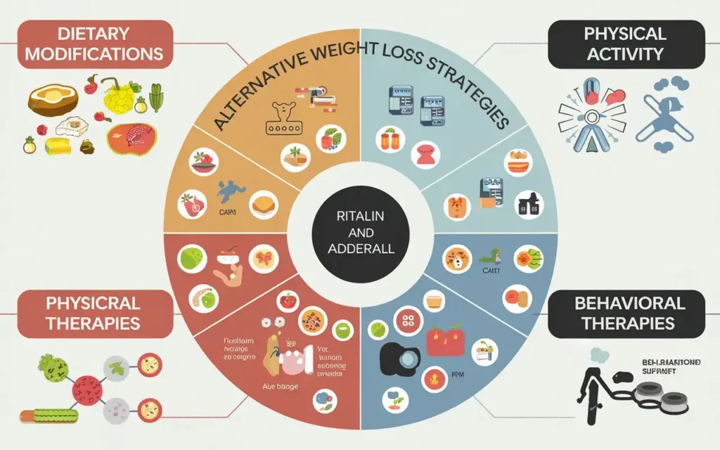 Alternative weight loss strategies to Ritalin vs Adderall