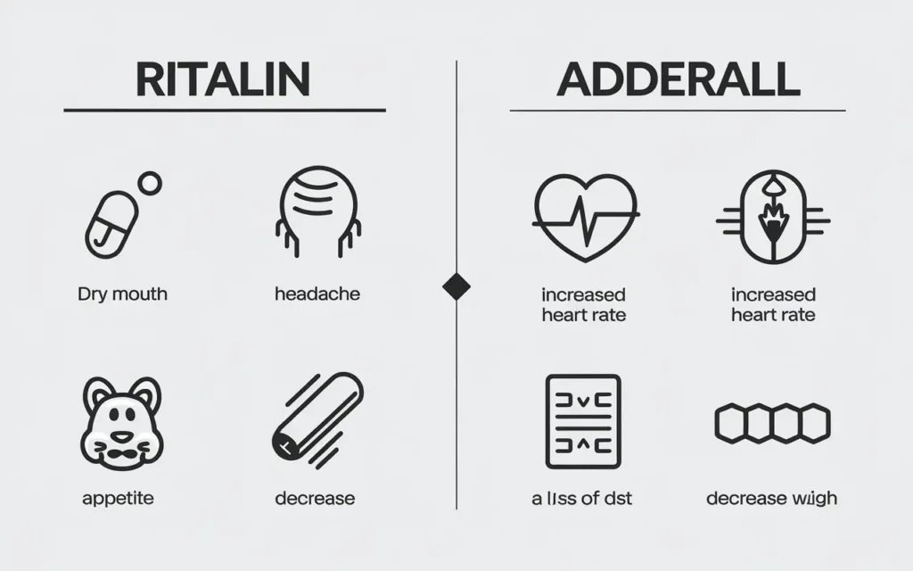 Side effects of Ritalin vs Adderall weight loss