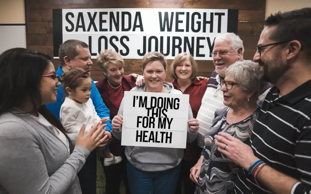 Support systems in Saxenda weight loss stories with family and friends