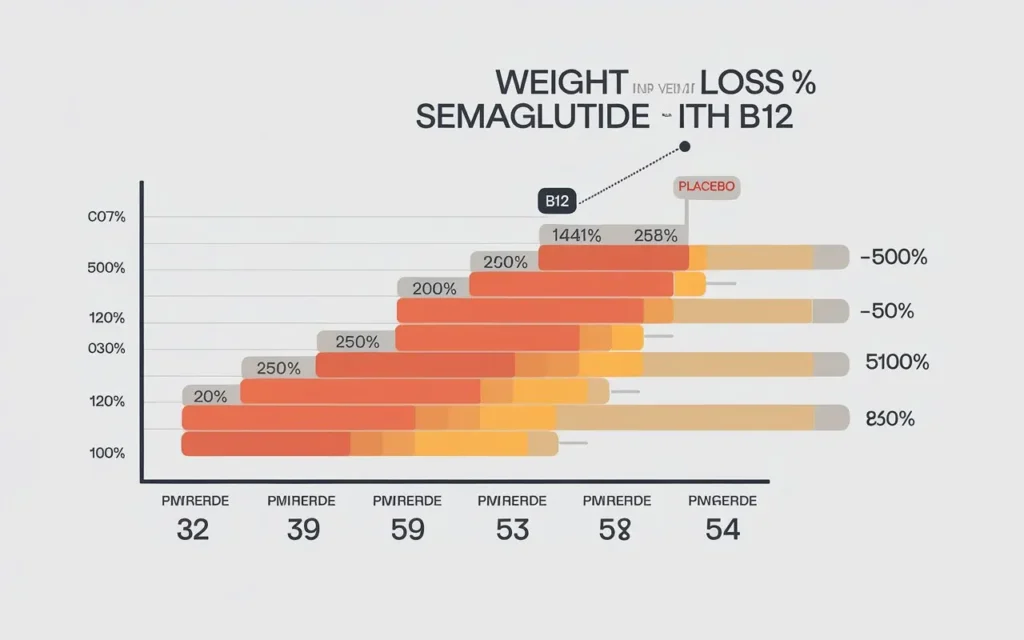 Semaglutide with B12 for weight loss reviews clinical evidence graph.